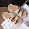 Dép Quai Ngang Nữ 2 Khoá Độn Đế Răng Cưa Siêu Cấp Hot – Giá 79.700 VNĐ 2