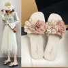 Dép quai ngang nữ đế bệt hoa vintage, PVC siêu mềm êm chân, xinh đi biển 69.000₫ 2