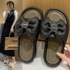 Dép quai ngang nữ QCCC đính nơ, sandal đế bệt trẻ trung, nữ tính - Giá 169k 7
