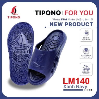 Dép quai ngang TIPONO LM140 nguyên khối đế êm mềm, chống trượt, thích hợp du lịch biển đi chơi nam nữ - Giá 125.000 VND 5
