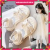 Dép sandal bé gái 5-12 tuổi màu trắng quai ngọc SG85, đi học dạo phố du lịch – 295.000₫