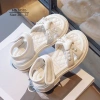 Dép sandal bé gái 5-12 tuổi màu trắng quai ngọc SG85, đi học dạo phố du lịch – 295.000₫ 3