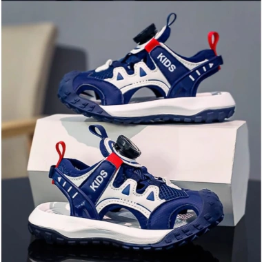Dép Sandal Bịt Mũi urBan Nam Nữ KD01 - Đỏ Điểm Xanh, Không Hôi Chân, 445.000₫