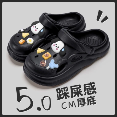 Dép sandal chạy bộ đế cao êm, thoáng khí, hình cún cỏ bốn lá, size 36‑41, giảm 31% chỉ 69.000đ