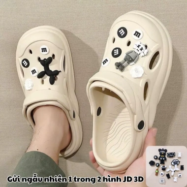 Dép sandal chạy bộ đế cao êm, thoáng khí, hình cún cỏ bốn lá, size 36‑41, giảm 31% chỉ 69.000đ
