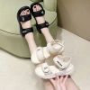 Dép sandal đi học miin đế cao 3cm quai ngang siêu nhẹ chống trượt - Giá chỉ 115k 3