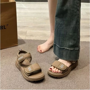 Dép sandal đi học miin đế cao 3cm quai ngang siêu nhẹ chống trượt - Giá chỉ 115k 5