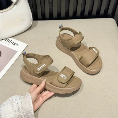 Dép sandal đi học miin đế cao 3cm quai ngang siêu nhẹ chống trượt - Giá chỉ 115k 10