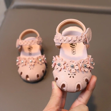 Dép Sandal Hoa Đá Linh Kids - Dép trẻ em rọ quai, size 15-25, giá chỉ 135k