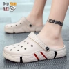 Dép sandal nam đi biển đơn giản sọc màu thời trang - đế chống trượt, lỗ thoáng khí, giá ưu đãi 168.750