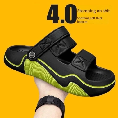 Dép sandal nam Hàn Quốc cao cấp, EVA 4.0cm, hai màu, chống trượt, phù hợp thể thao và đi biển