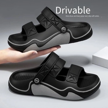 Dép sandal nam Hàn Quốc cao cấp, EVA 4.0cm, hai màu, chống trượt, phù hợp thể thao và đi biển