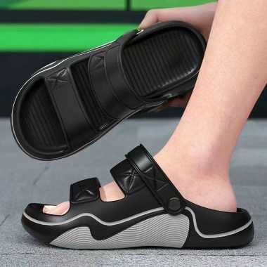 Dép sandal nam Hàn Quốc cao cấp, EVA 4.0cm, hai màu, chống trượt, phù hợp thể thao và đi biển