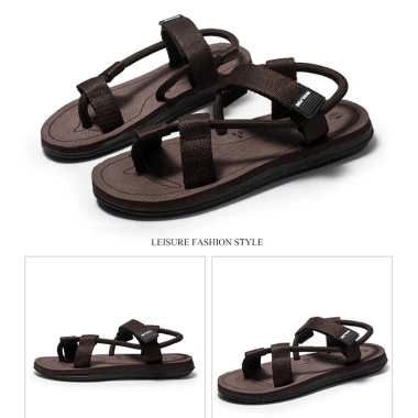 Dép sandal nam nữ mùa hè du lịch 3 màu Đen Xám Nâu giảm giá 105k tăng 1 size