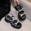 Dép Sandal Nữ Kết Nơ Đế Cao 4-5cm - Đi Êm Chân, Phù Hợp Đi Học và Đi Làm B1