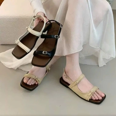 Dép sandal nữ quai chéo da PU chống nước T1.510 - Hot trend, giá chỉ 74.000₫ 2