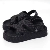 Dép sandal nữ quai chéo Đúc Độn 5cm EVA siêu nhẹ, bền - Đi biển, mưa, học, giá 76.000 5