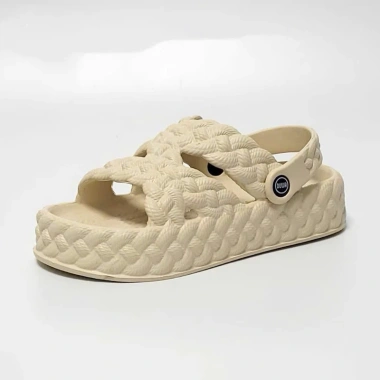 Dép sandal nữ quai chéo Đúc Độn 5cm EVA siêu nhẹ, bền - Đi biển, mưa, học, giá 76.000