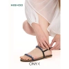 Dép sandal nữ quai dây mảnh đính đá thấp 1cm - Đi biển thời trang cao cấp Hishoo S147 345k 5