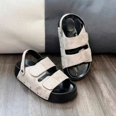 Dép Sandal Nữ Quai Hậu Đ01 Đế Cao 4-5cm Quai Nỉ Bản To Mới Chốt Đinh Giá 119k