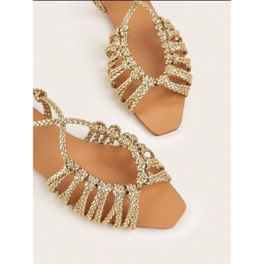Dép Sandal Nữ Quai Hậu Đan Dây Vintage - Đi Biển, Dạo Phố, Du Lịch - Giá 450k (Giảm 108k) - HAPPY STEP