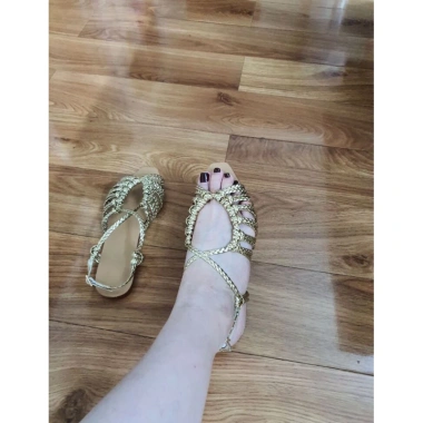 Dép Sandal Nữ Quai Hậu Đan Dây Vintage - Đi Biển, Dạo Phố, Du Lịch - Giá 450k (Giảm 108k) - HAPPY STEP