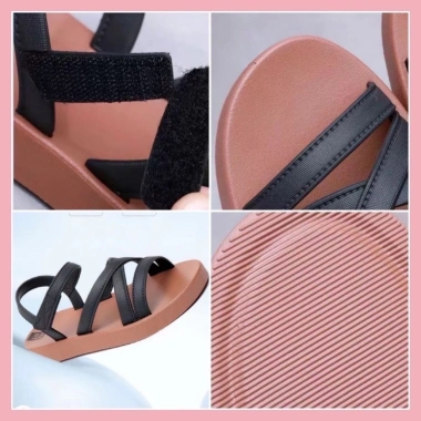 Dép sandal nữ quai hậu đế bệt dây, phong cách phố đi mưa, du lịch tắm biển, cao su thời trang - Thế Giới 1.997, 54.000₫ 6