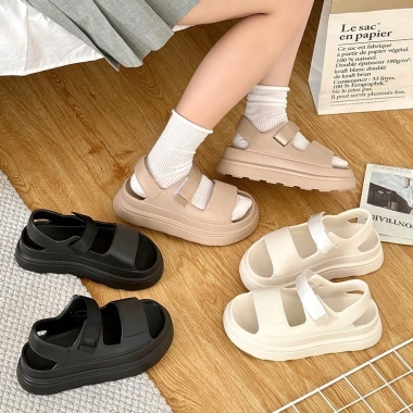 Dép Sandal Quai Hậu Nữ 2 Quai Cao 6cm Điều Chỉnh - Phong Cách Trẻ Trung, Siêu Xinh, Giá 119k
