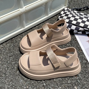 Dép Sandal Quai Hậu Nữ 2 Quai Cao 6cm Điều Chỉnh - Phong Cách Trẻ Trung, Siêu Xinh, Giá 119k