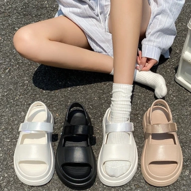 Dép Sandal Quai Hậu Nữ 2 Quai Cao 6cm Điều Chỉnh - Phong Cách Trẻ Trung, Siêu Xinh, Giá 119k