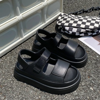 Dép Sandal Quai Hậu Nữ 2 Quai Cao 6cm Điều Chỉnh - Phong Cách Trẻ Trung, Siêu Xinh, Giá 119k