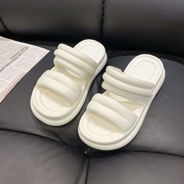 Dép Sandal Quai Hậu Nữ Nâng Đế Kiểu Bánh Mì 2 Quai Du Lịch Tắm Biển Ulzzang 66k