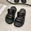 Dép Sandal Quai Hậu Nữ Nâng Đế Kiểu Bánh Mì 2 Quai Du Lịch Tắm Biển Ulzzang 66k 6