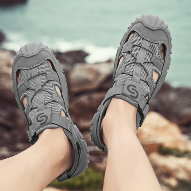 Dép Sandal Thoáng Khí Nam Đế Dày Mũi Bao, Leo Núi & Bãi Biển - Giá 294k 5