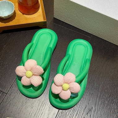 Dép sandal xỏ ngón đính hoa thoải mái, thời trang đi biển mùa hè nữ size 36-45 79.000đ