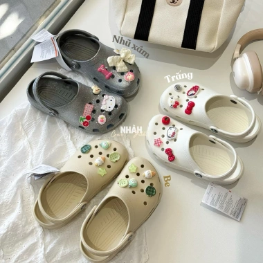 Dép sục Classic giảm còn 250k - Tặng set charm, thiết kế thời trang, thoáng mát 3