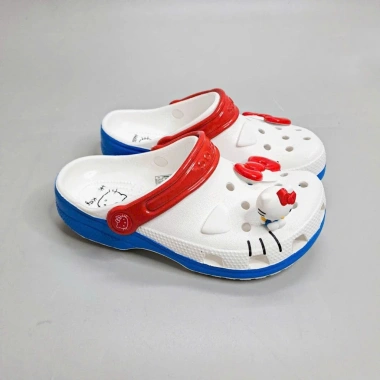 Dép sục Classic Hello Kitty Iam người lớn, kỷ niệm + jibbitz y hình, nam nữ, cao c - 395.000₫