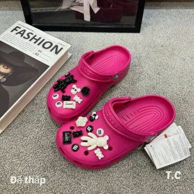 Dép sục Crocs mới về full màu, form to, kèm sticker - giảm 17% chỉ 284.971₫