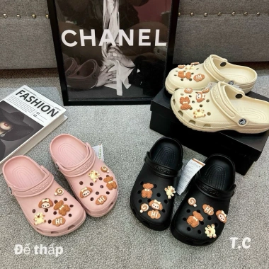 Dép sục Crocs mới về full màu, form to, kèm sticker - giảm 17% chỉ 284.971₫