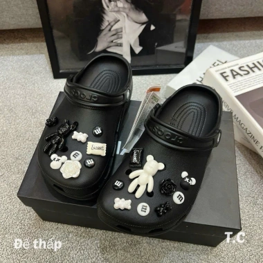Dép sục Crocs mới về full màu, form to, kèm sticker - giảm 17% chỉ 284.971₫