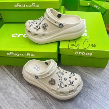 Dép Sục Cross Mega Crush Đế Cao 7cm Full Box Bộ Hình 3D Tặng Kèm Giá ưu đãi 314,000₫