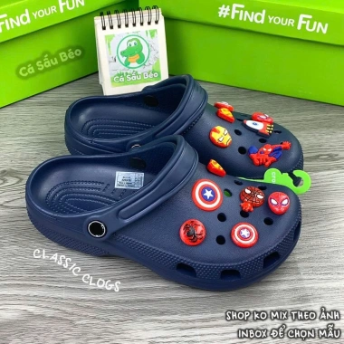 Dép sục Cross Nam Nữ Sunny - Hoàn thiện cao, nhẹ bền, thoáng, tặng 12 charm - 198.000đ