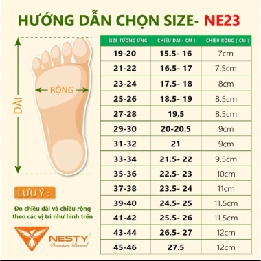 Dép sục EVA Nesty NE23 siêu nhẹ, chính hãng, giảm giá Tết 110k, tặng sticker 9