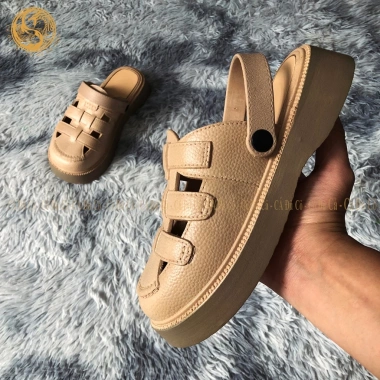 Dép sục giày lười nữ mũi tròn quai hậu đế 5cm, thời trang đi học du lịch, chỉ 55k