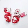Dép Sục Hello Kitty Red Classic CLog, dễ thương, nhẹ êm đúc nguyên khối, cho bé và mom, giá ưu đãi 350k