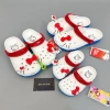 Đép sục Hello Kitty trắng nơ đỏ cho người lớn và trẻ em - Giá chỉ 380.000 VND