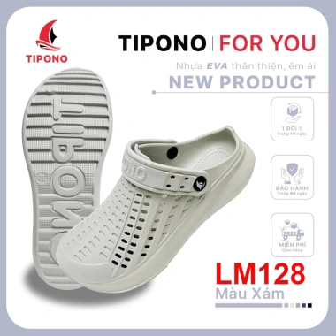 Dép Sục Nam Nữ TIPONO LM128 EVA Đế Cao 3‑4cm Chống Trơn Giá 125k Du Lịch & Đi Chơi