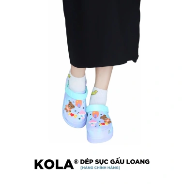 Dép sục nữ KOLA gấu loang màu - Giá giảm 109k, siêu nhẹ, thoải mái mỗi bước chân
