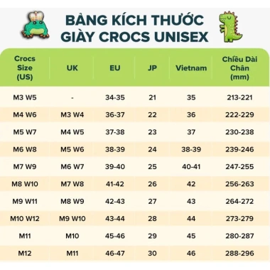Dép sục unisex Cross Classic - EVA cao cấp, giảm còn 250k, tặng 10 charm 6