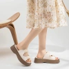 Dép thời trang nữ quai ngang bèo nhún đế 4cm - Xinh xỉu đi học chơi làm, giảm 18% 6